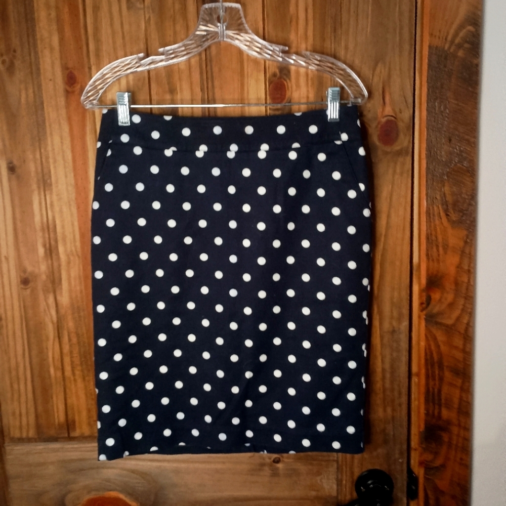 Polka Dot Pencil Skirt